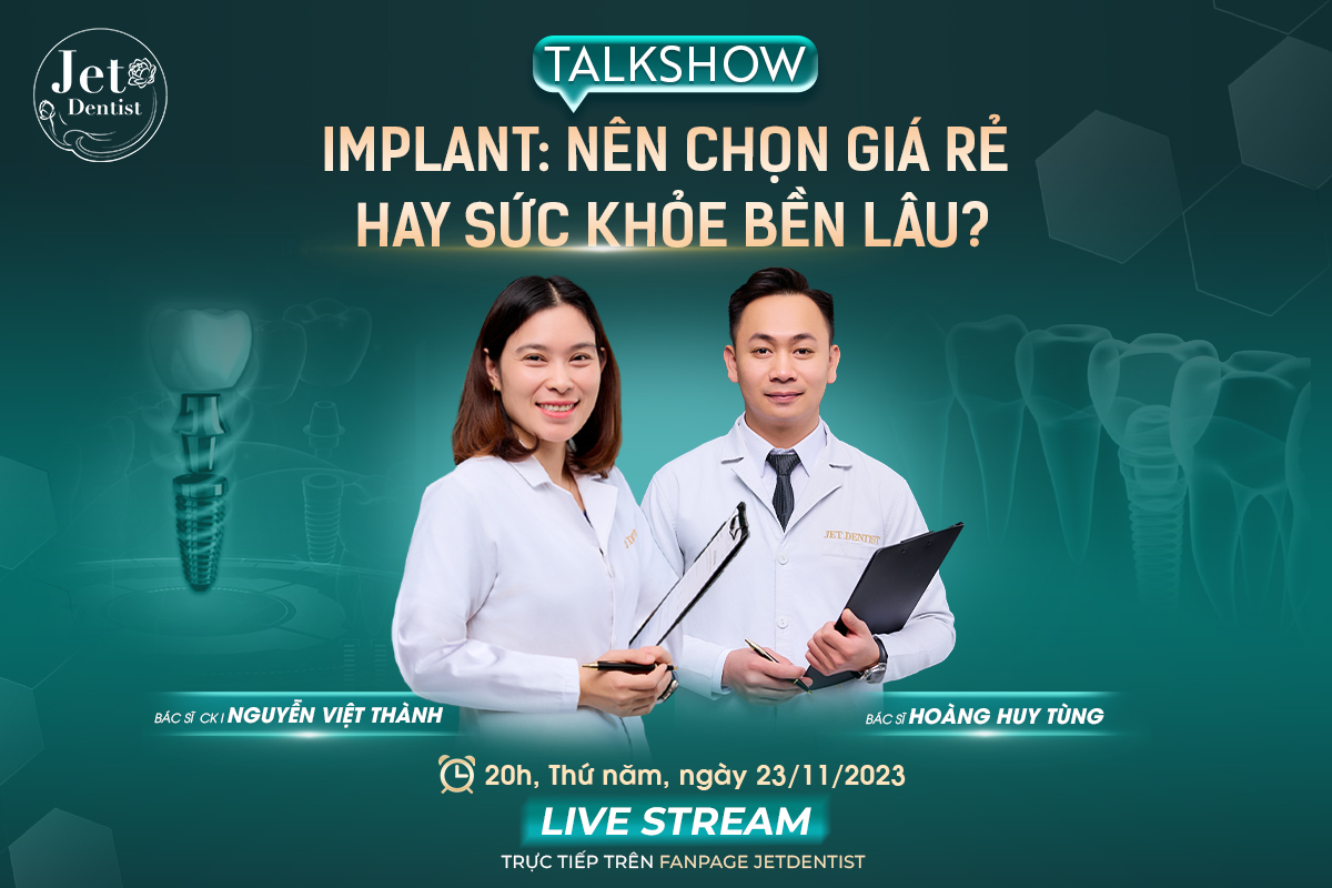Talkshow hứa hẹn mang đến những thông tin hữu ích về phương pháp cấy ghép Implant